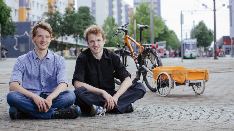 Die Trenux-Gründer Finn Süberkrüb und Markus Rothkötter.
