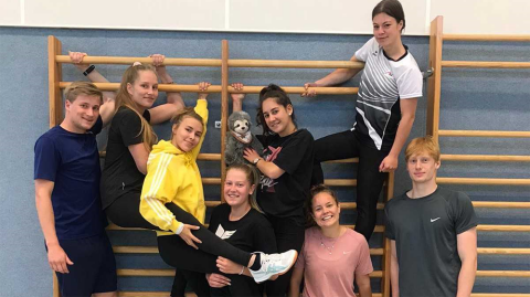 Studiengruppe von Caroline Meißner (2. v.l.)