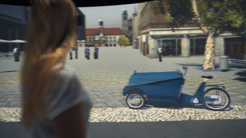 Thumbnail Lastenfahrrad Simulation im Elbedom